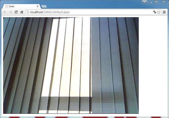 camera image in web browser